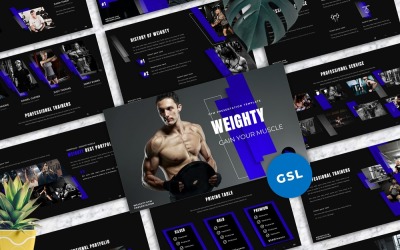 Weighty - Gym Google Slides