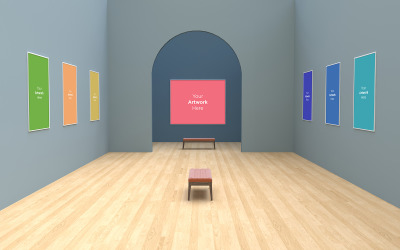 Art Gallery Frames  with Different Directions product mockup