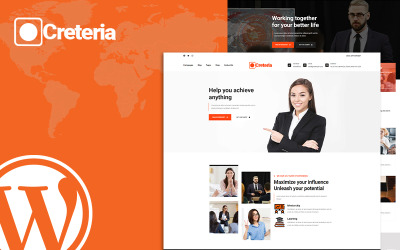 WordPress-tema för Creteria Modern Digital Agency