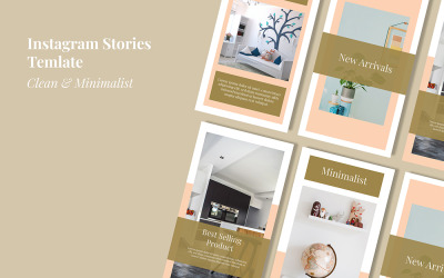 Banner de plantilla de historias de muebles para redes sociales