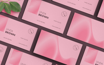 Hair Salon Business Card - Corporate Identity Template