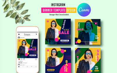 Modelo de mídia social doe Instagram Banner