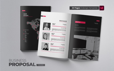 Proposta di azienda creativa Indesign - Modello di identità aziendale