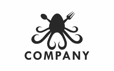 Squid Food Logo Template