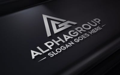 Szablon Logo grupy alfa