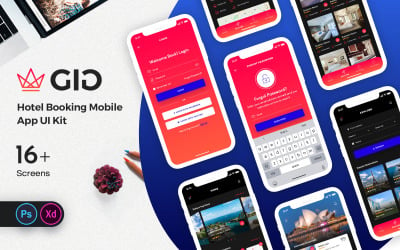 GiG Hotel Booking Mobile App UI Kit