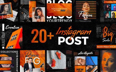Instagram post sociale mediasjabloon