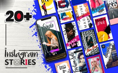 Instagramverhalen Social Media-sjabloon