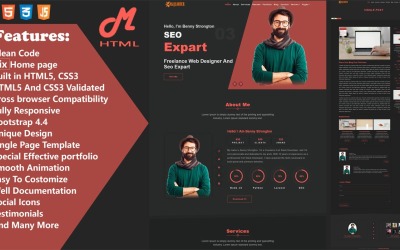 Majumder Portfolio Landing Page Template