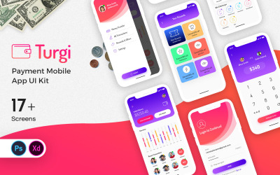 Набір інтерфейсу користувача для мобільних додатків Turgi Payment