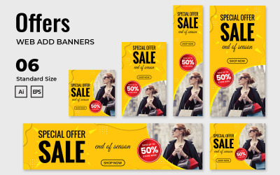 Verkoop banner - huisstijl sjabloon