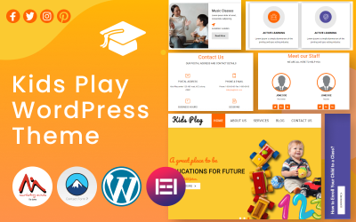 Діти грають - Освіта WordPress Тема