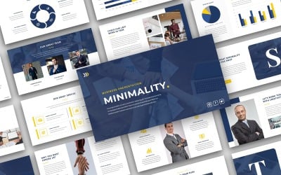 Minimality - İş Sunumu PowerPoint şablonu