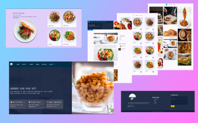 Restaurant and Catering Temiz Bootstrap HTML Web Sitesi Şablonu