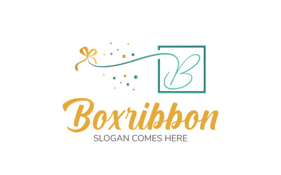 Шаблон логотипа Boxribbon - Иллюстрация