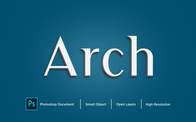 Arch Text Effekt Design Photoshop Layer Style Effekt - Illustration