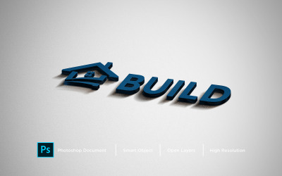 Bygg Text Effect Design Photoshop Layer Style Effect - Illustration