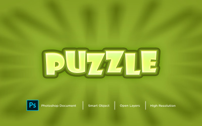 Pusseltexteffektdesign Photoshop Layer Style Effect - Illustration