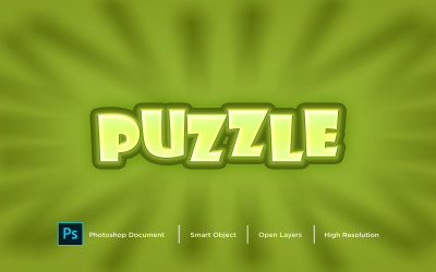 Pusseltexteffektdesign Photoshop Layer Style Effect - Illustration