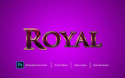 Royal Text Effect Design Photoshop Layer Style Effect - ілюстрація