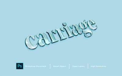 Vagntexteffektdesign Photoshop Layer Style Effect - Illustration