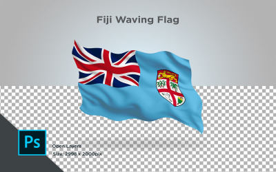 Fiji viftande flagga - illustration