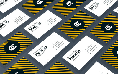 Isometric Elegant Business Card design Template product mockup