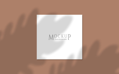 Plant Shadow on frame Template product mockup