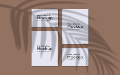 Palm Tree Leaf Shadow With College Frame Mockup Background product mockup
