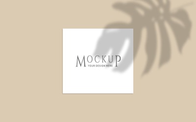 Plant Shadow with square frame Template product mockup