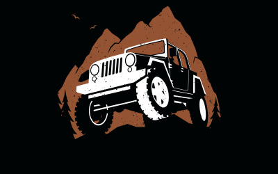 Offroad-Berg - Illustration