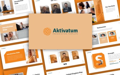 Aktivatum üzleti bemutató PowerPoint sablon