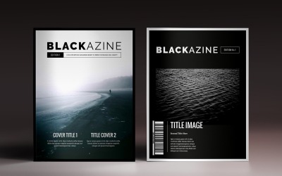 Blackazine magazin sablon