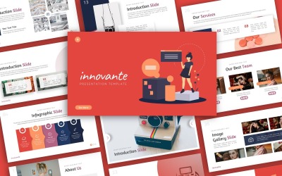 Innovante kreativ presentation PowerPoint-mall