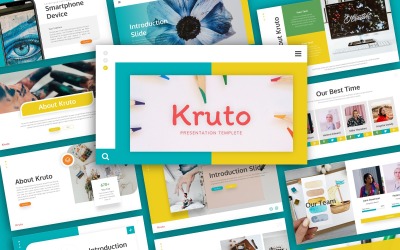 Kruto Creative Presentation PowerPoint sablon