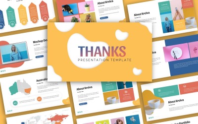 Modello PowerPoint di presentazione creativa Kreiva