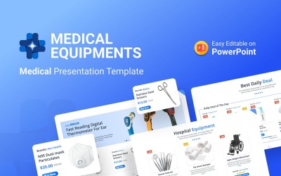 Orvosi felszerelések bemutatása - PPT PowerPoint sablon