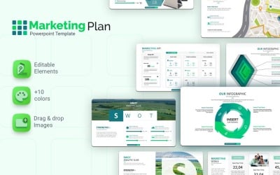 Plantilla de PowerPoint - plan de marketing