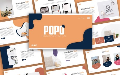 Plantilla de PowerPoint - presentación creativa de Popo