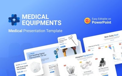 Presentación de equipos médicos - plantilla PPT PowerPoint