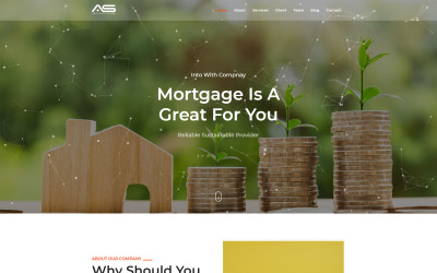 Reszponzív Shuvo - Real Estate Mortgage Landing Page Template Nyítóoldal sablon 148474