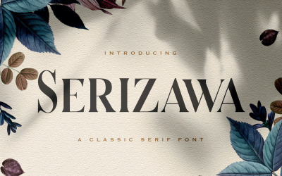 Serizawa - классический шрифт с засечками
