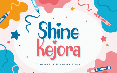 Shine Kejora - Lekfull displayteckensnitt