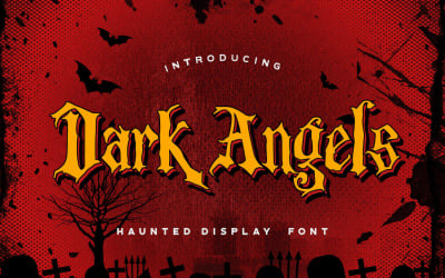 Dark Angels - шрифт с привидениями