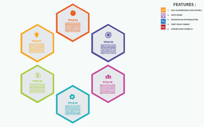 Hexagon Concepts Vector Design Infographic Elements
