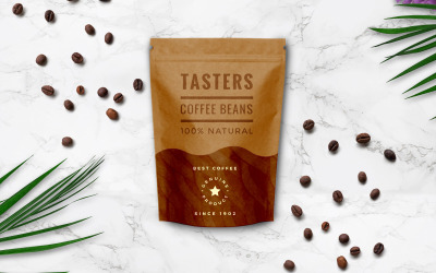 Макет продукта Coffee Bag
