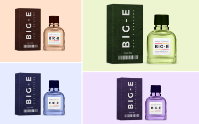 Maqueta de producto de perfume