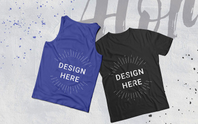 Maqueta de producto Tank Top T Shirt