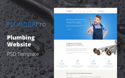 PlumberPro - Plumbing Website PSD Template
