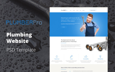 PlumberPro - Sanitair Website PSD-sjabloon